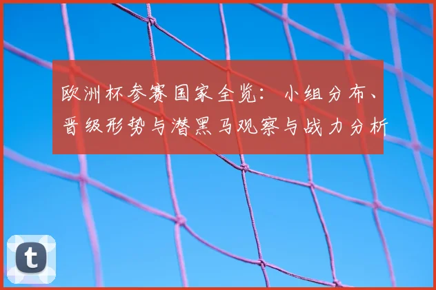 欧洲杯参赛国家全览:小组分布、晋级形势与潜黑马观察与战力分析